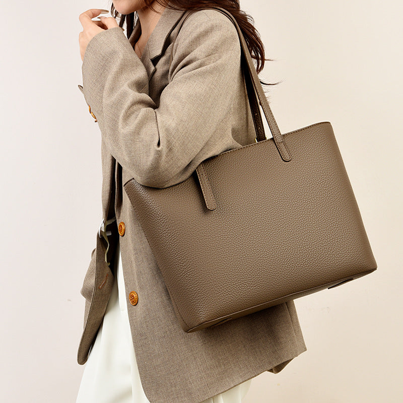 Large Capacity Shoulder Bag – Versatile Commuter Tote