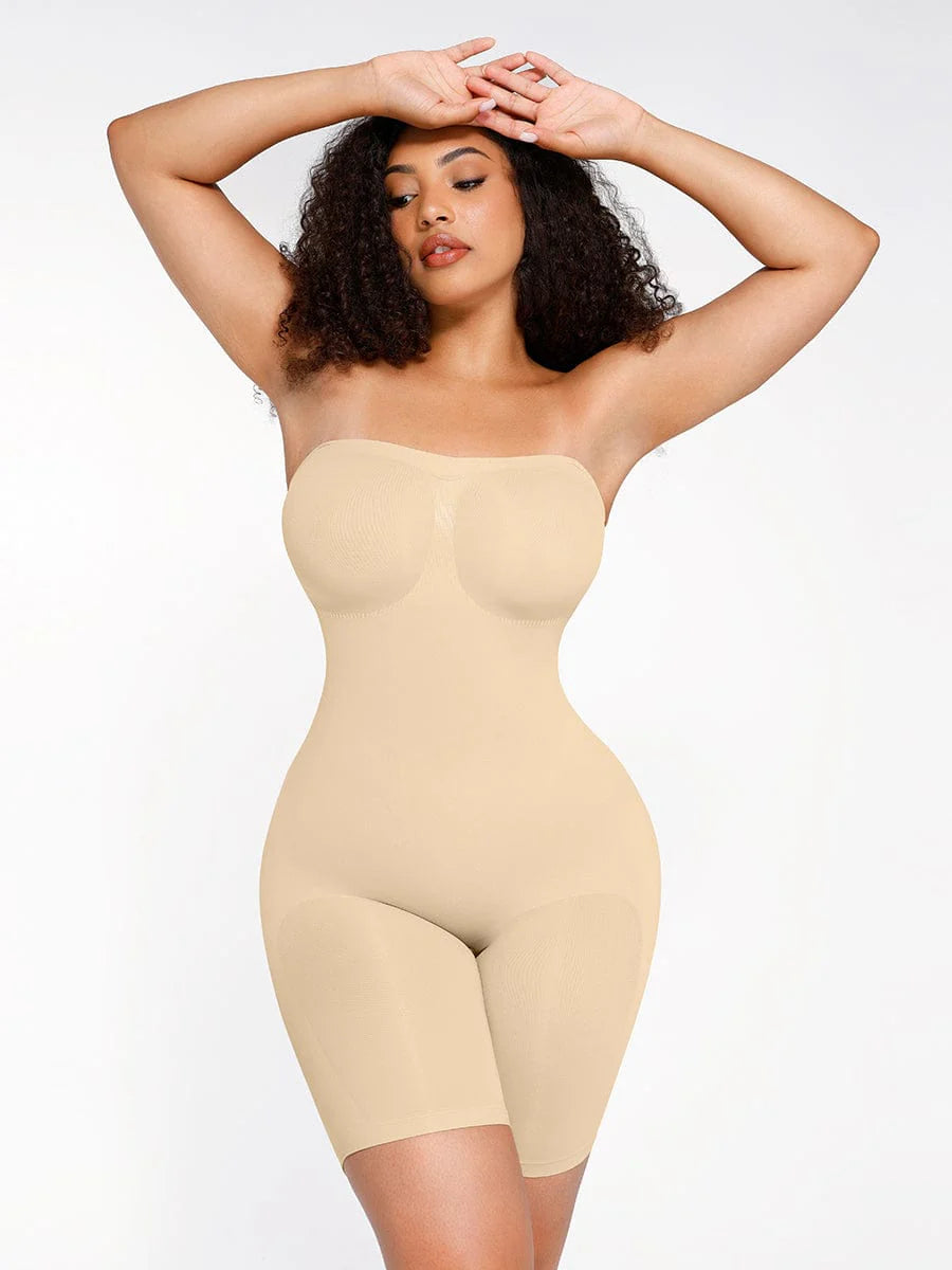 Strapless Tummy Control Shapewear with Butt Lift