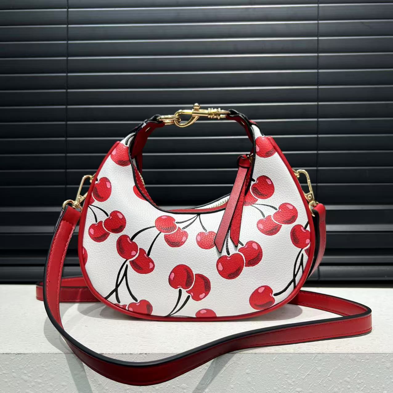 Soft Leather Hobo Crossbody Bag