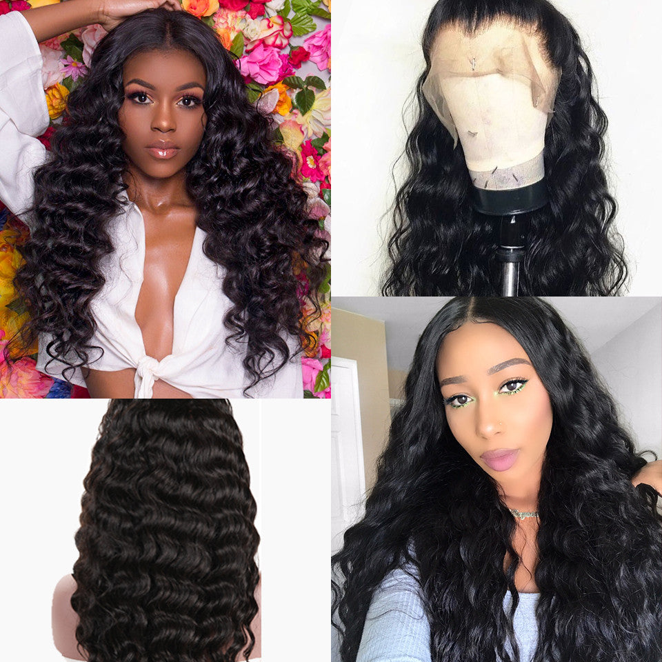 Black Small Curly Lace Front Wig - Heat Resistant Fiber