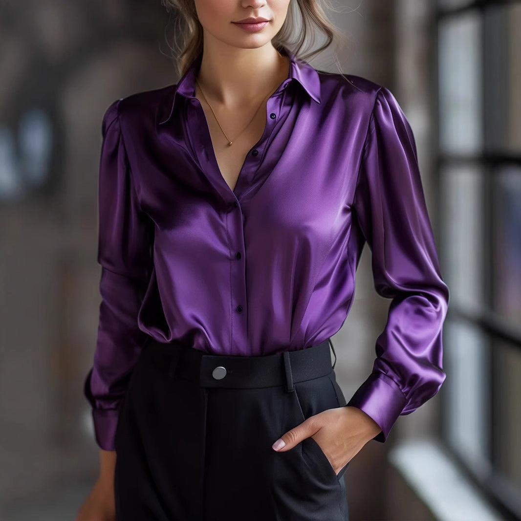 Women's Oversized Casual Shirt - Loose Fit Blouse
