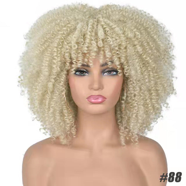Afro Curly Wig - Small Curls Headpiece