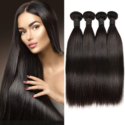 Natural Straight Human Hair Weave - European Style
