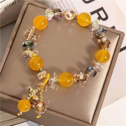 Trésor Bleu Marin - Bracelet en Cristal de Pierre Naturelle