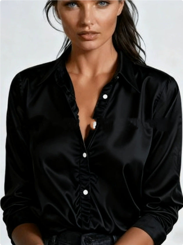 Women's Oversized Casual Shirt - Loose Fit Blouse