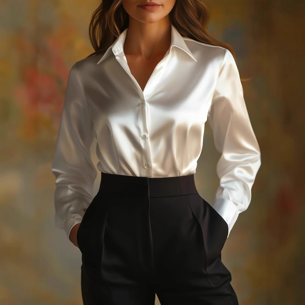 Women's Oversized Casual Shirt - Loose Fit Blouse