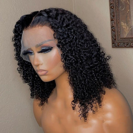 Jerry Curl Lace Front Wig - 13x4 Human Hair