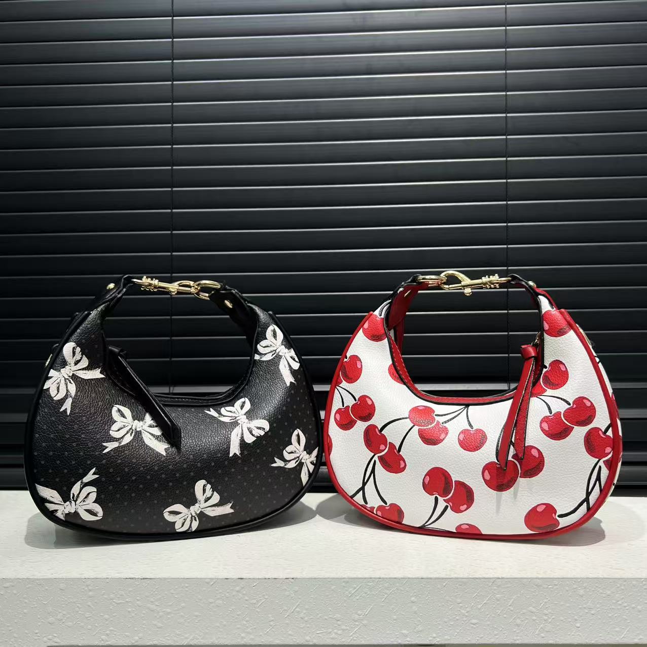 Soft Leather Hobo Crossbody Bag