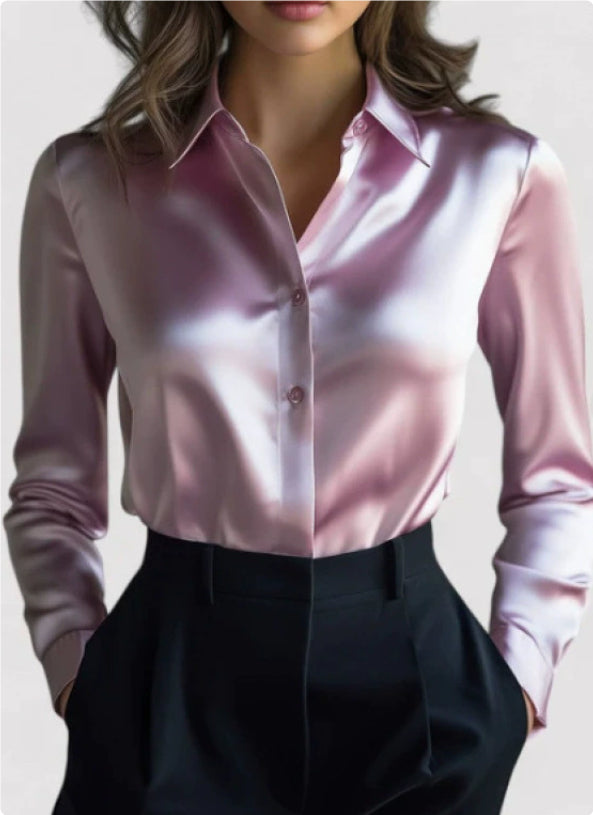 Women's Oversized Casual Shirt - Loose Fit Blouse