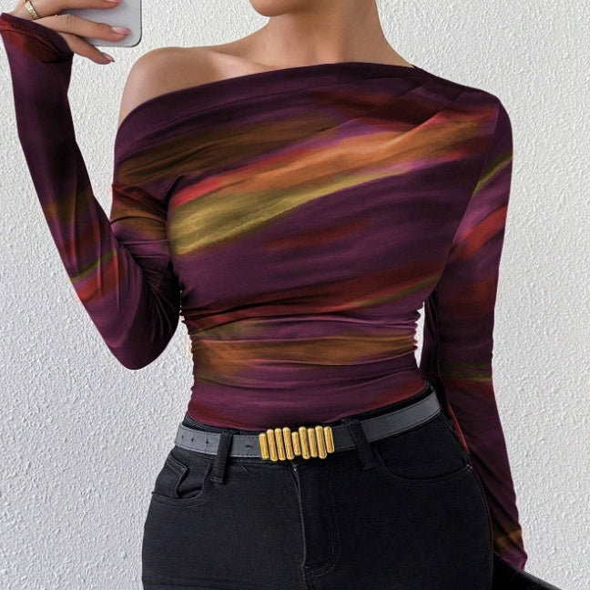 Women's Graphic Print Long Sleeve Tee