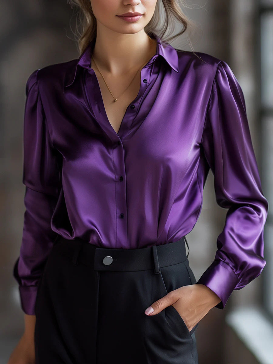 Women's Oversized Casual Shirt - Loose Fit Blouse
