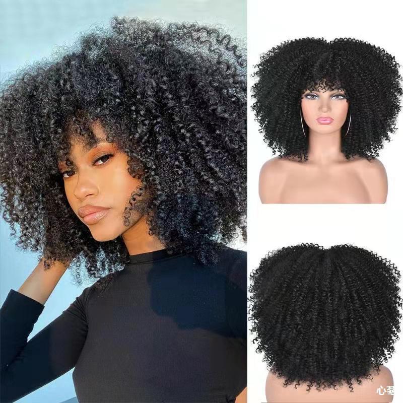 Afro Curly Wig - Small Curls Headpiece
