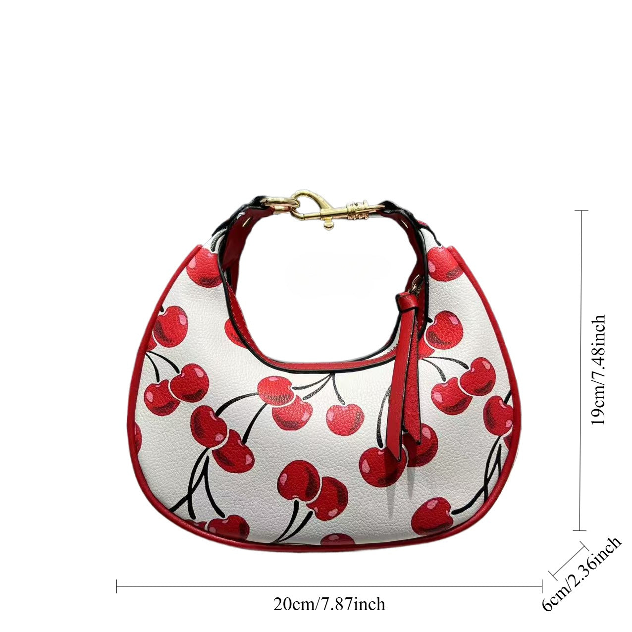 Soft Leather Hobo Crossbody Bag