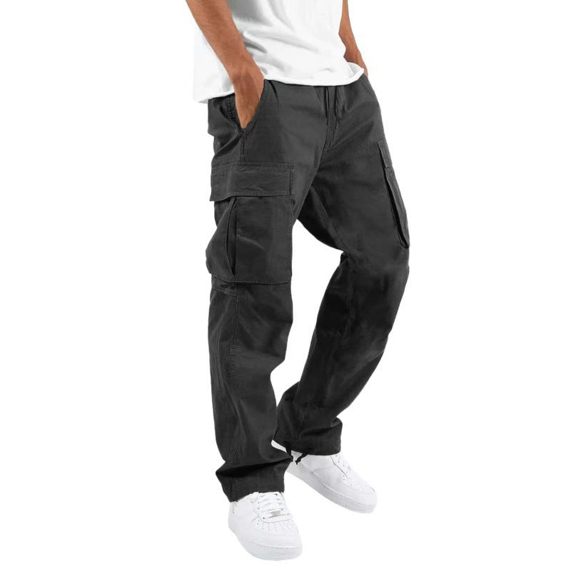 Men Cargo Drawstring Trousers