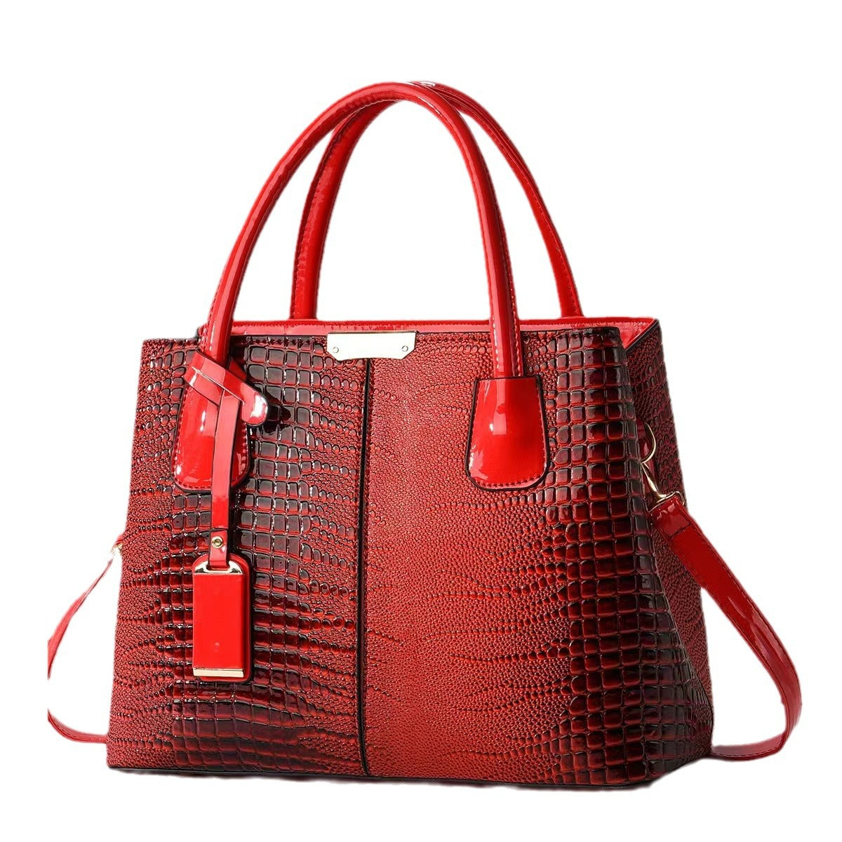 Large Capacity Textured Handbag – Minimalist Structured Design