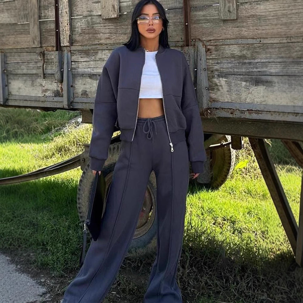 Women's Cardigan & Pants Lounge Set - Two Piece