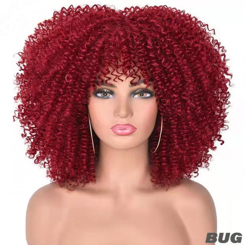 Afro Curly Wig - Small Curls Headpiece