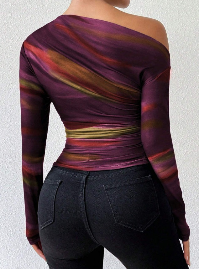 Women's Graphic Print Long Sleeve Tee