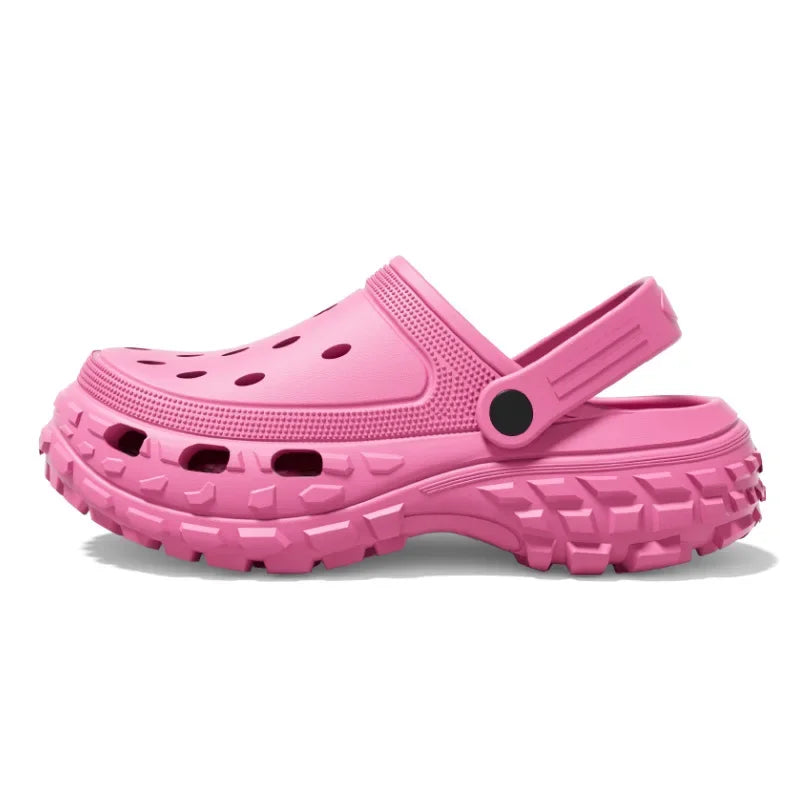 Unisex Home Crocs Wedges Heel Platform Indoor Outdoor Unisex Slippers