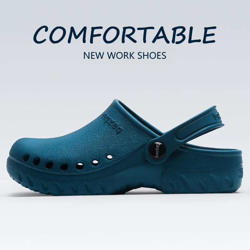 EVA Medical Clogs Slippers 3cm Platform Lab Shoes Silent Breathable Non-slip Surgical Clogs