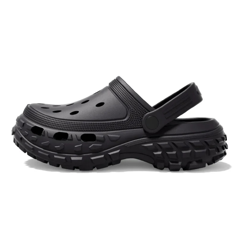 Unisex Home Crocs Wedges Heel Platform Indoor Outdoor Unisex Slippers