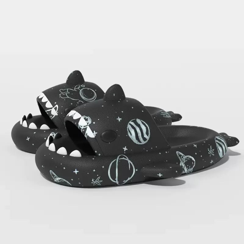 Unisex Shark Slippers Cartoon Sports Outdoor Flip Flops EVA