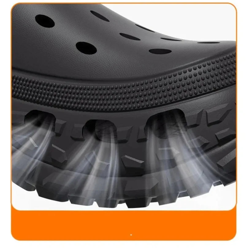 Unisex Home Crocs Wedges Heel Platform Indoor Outdoor Unisex Slippers