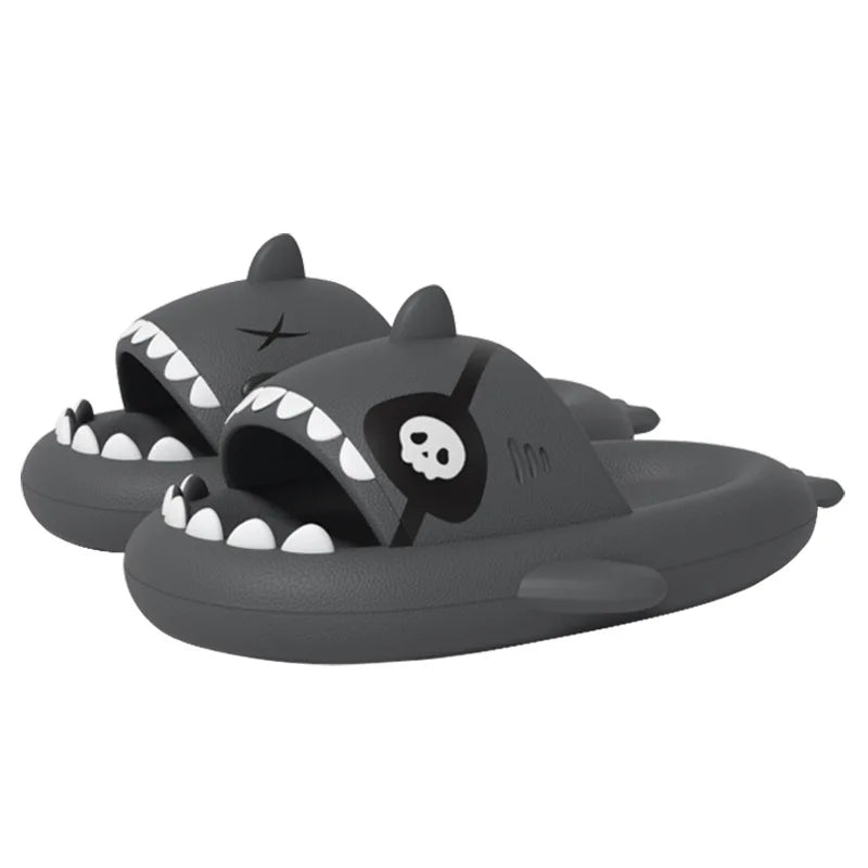 Unisex Shark Slippers Cartoon Sports Outdoor Flip Flops EVA