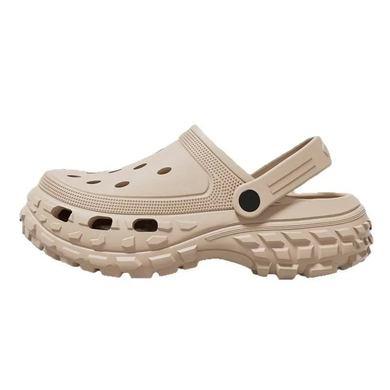 Unisex Home Crocs Wedges Heel Platform Indoor Outdoor Unisex Slippers