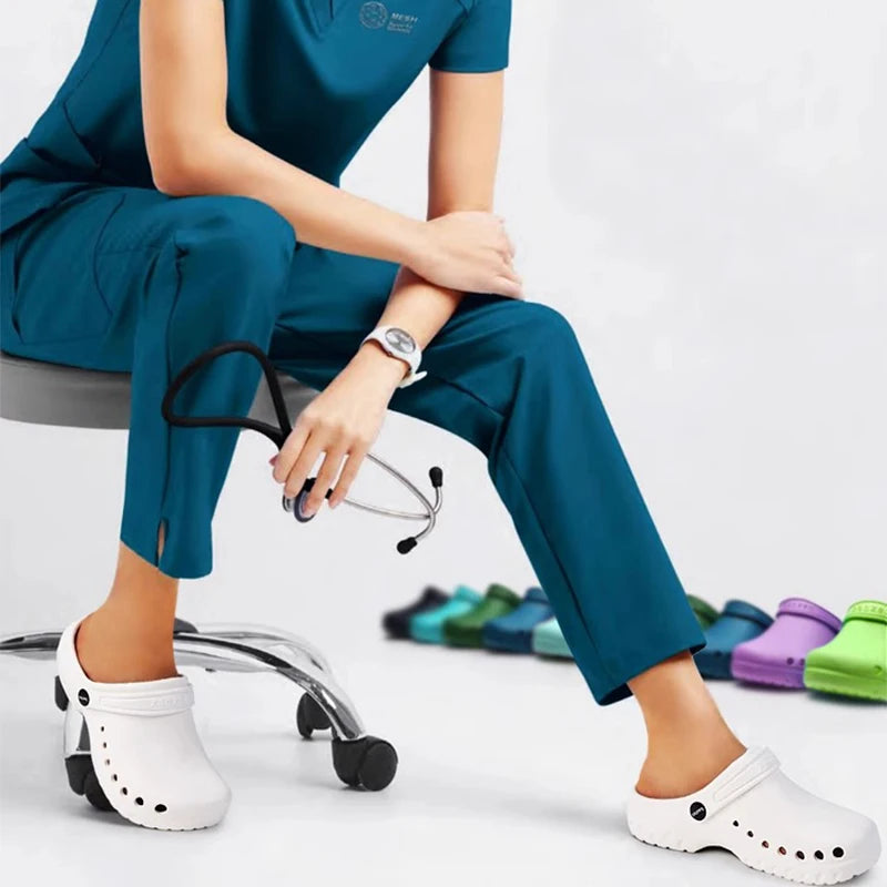 EVA Medical Clogs Slippers 3cm Platform Lab Shoes Silent Breathable Non-slip Surgical Clogs