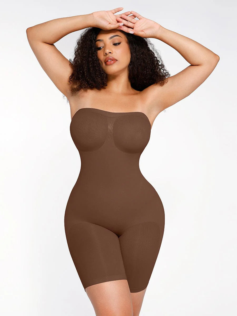 Strapless Tummy Control Shapewear with Butt Lift
