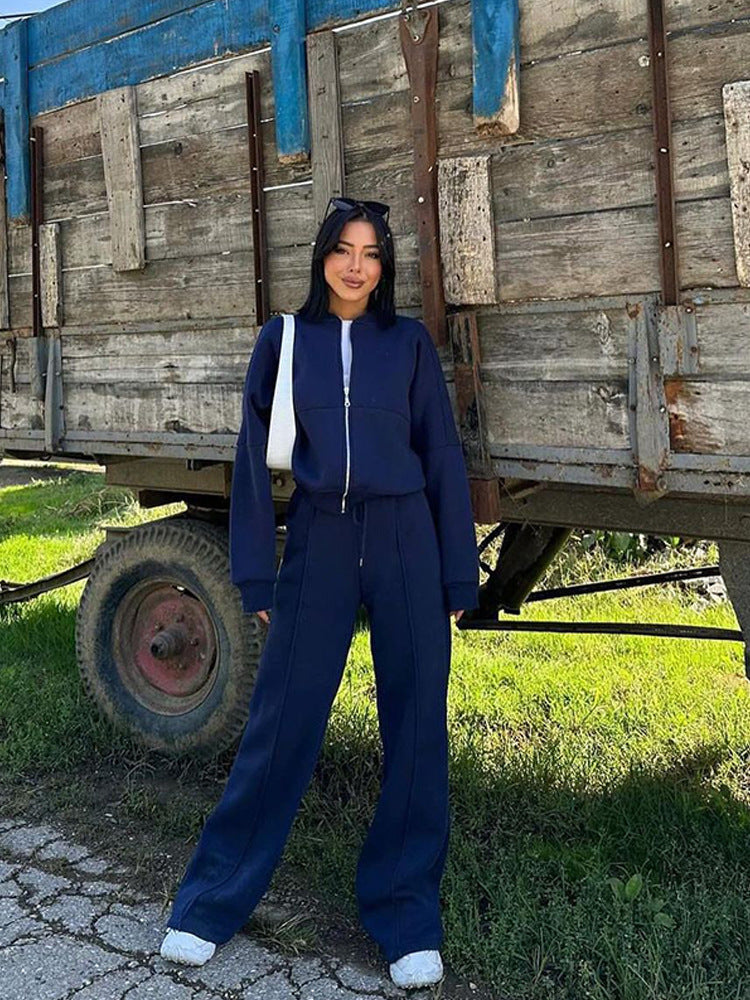 Women's Cardigan & Pants Lounge Set - Two Piece