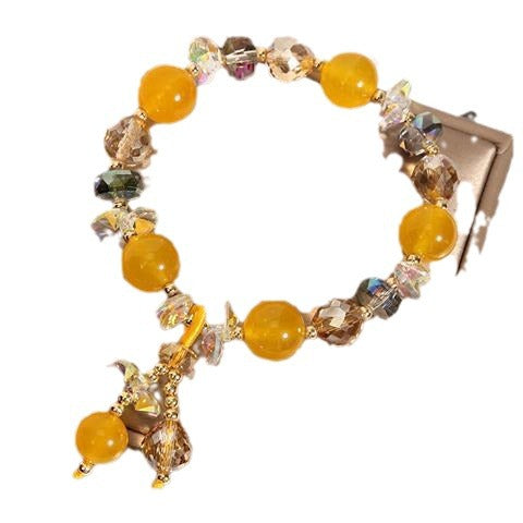 Trésor Bleu Marin - Bracelet en Cristal de Pierre Naturelle
