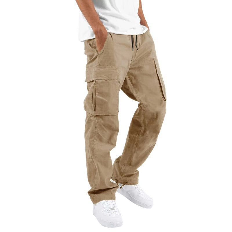 Men Cargo Drawstring Trousers