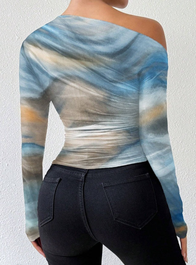 Women's Graphic Print Long Sleeve Tee