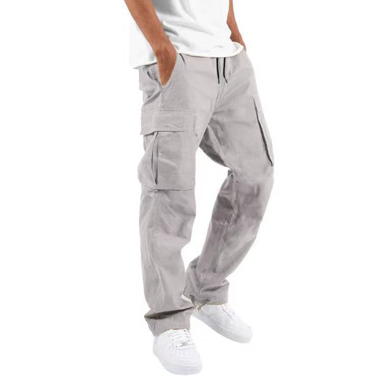 Men Cargo Drawstring Trousers