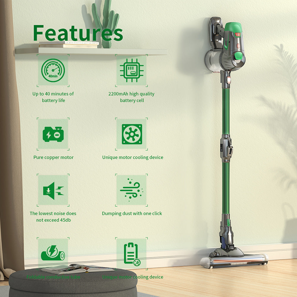 Wireless Handheld Vacuum Cleaner with Foldable Tube