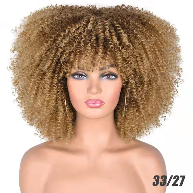 Afro Curly Wig - Small Curls Headpiece