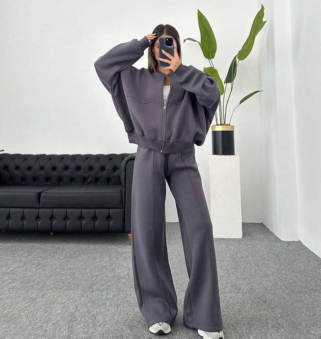 Women's Cardigan & Pants Lounge Set - Two Piece