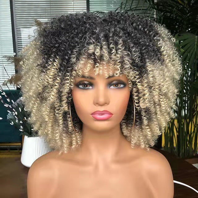 Afro Curly Wig - Small Curls Headpiece